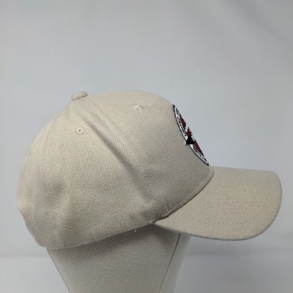 United States Air Force Tactical Fighter Squadron Strapback Hat Tan OSFA 6 Panel