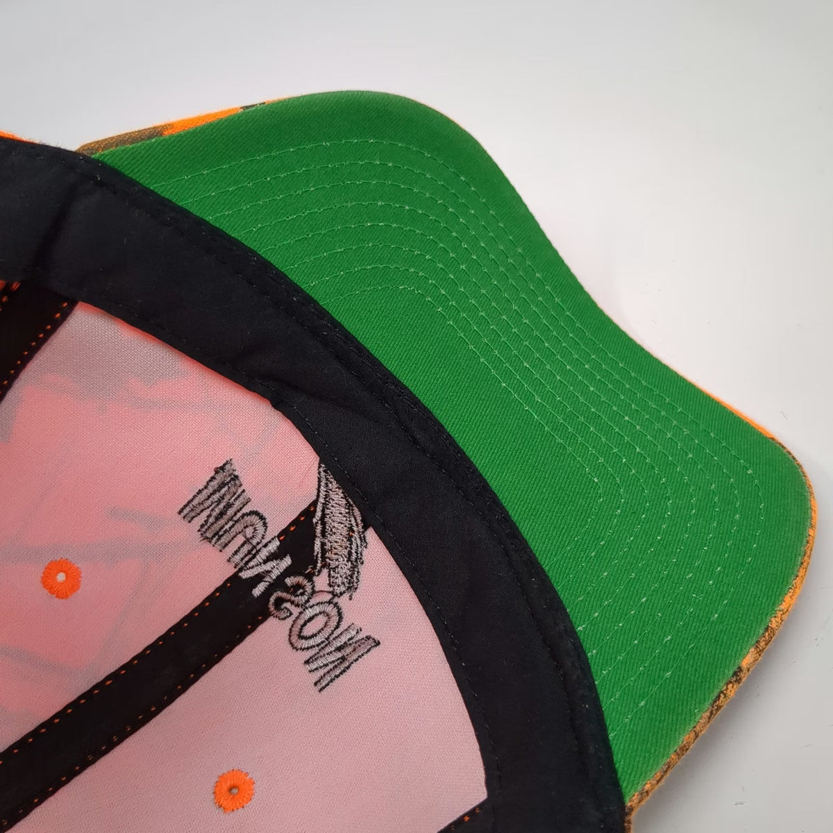 Mossy Oak Baseball Cap Orange Camo One Size Munson Arrowhead Strapback Hat