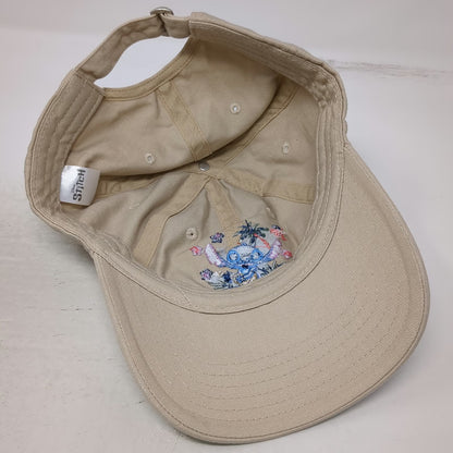 Disney Stitch No Bad Days Beige One Size Baseball Cap Hat Ukulele Embroidered