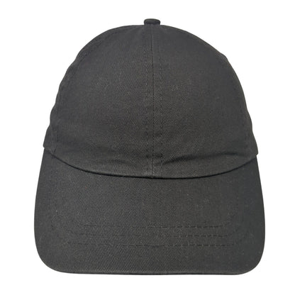 Unbranded Strapback Hat Solid Black One Size Solid Outdoor Adjustable
