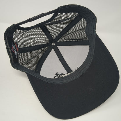 Fusion Snapback Mesh Back Trucker Hat Black One Size Pacific Headwear