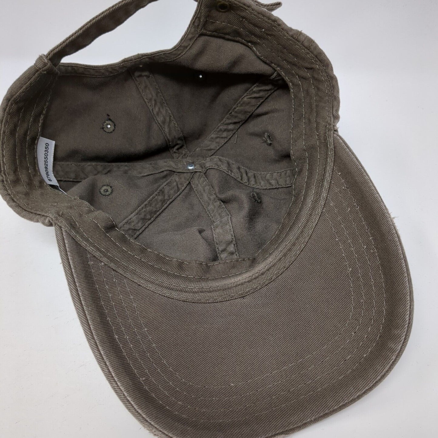 Unbranded Slideback Hat Brown One Size Adjustable Vented Holes 6 Panel Blank