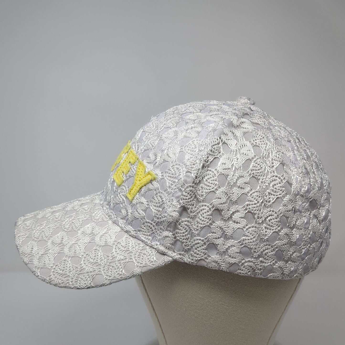 WIFEY Slideback Baseball Cap Multicolor One Size Adjustable Lace Trim