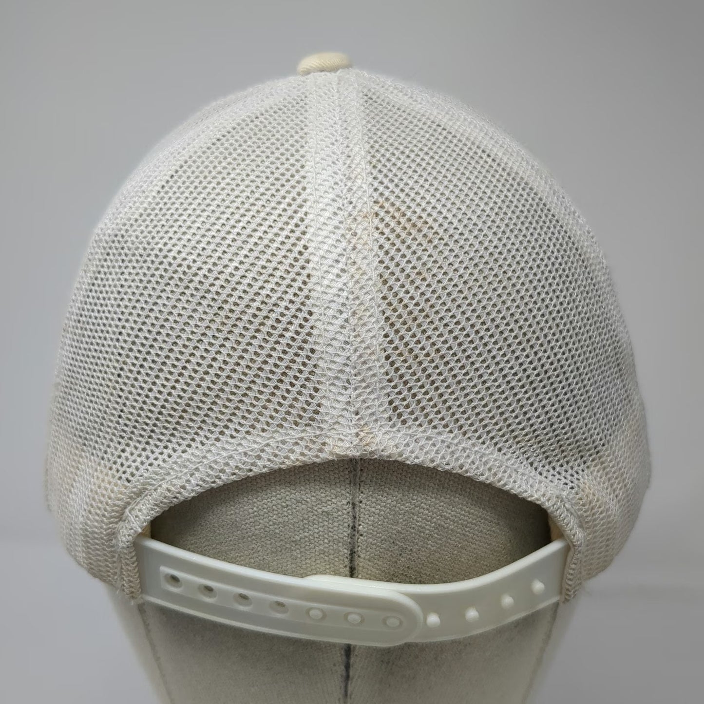 World Wide Sportsman Trucker Hat Beige One Size Mesh Marlin Fishing Islamorada