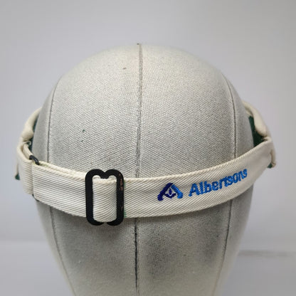 Nike Visor Beige Golf Tour Albertsons Logo Embroidery Cotton Hat Vintage