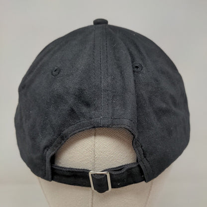 Mountain Moving Slideback Hat Black One Size Embroidered 6 Panel Port & Company