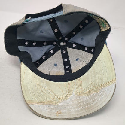 Sindero Provisions Co. Snapback Hat Blue OSFM Olympic National Park Rope Topo