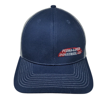 Perma-Liner Industries Snapback Mesh Back Trucker Hat Blue Adult Colorblock