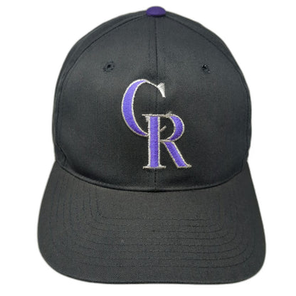 Colorado Rockies MLB Twins Enterprise Snapback Black Hat One Size Green Brim