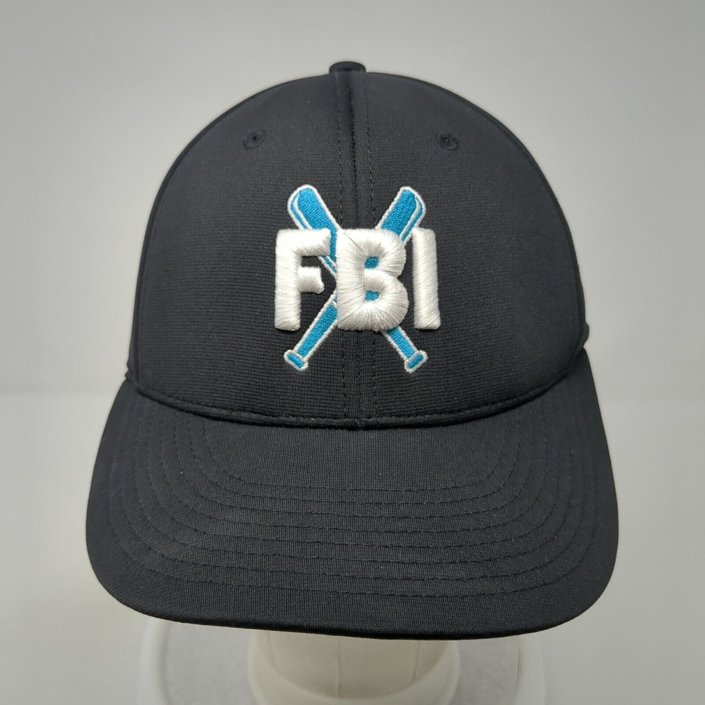 FBI Fitted Baseball Cap Black S/M Lightweight Embroidered Pulse PTS20 Richardson