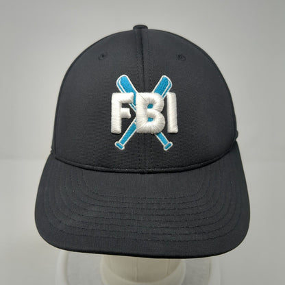 FBI Fitted Baseball Cap Black S/M Lightweight Embroidered Pulse PTS20 Richardson