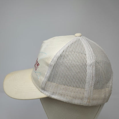 World Wide Sportsman Trucker Hat Beige One Size Mesh Marlin Fishing Islamorada