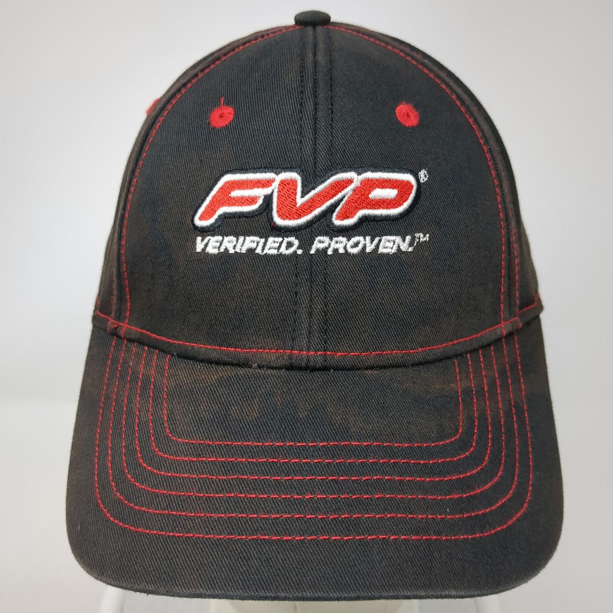 KC Caps Baseball Cap Black One Size FVP Verified Proven Contrast Stitching Hat