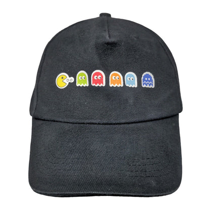 Pac-Man Strapback Hat Black 58cm Adjustable Solid Vent Holes
