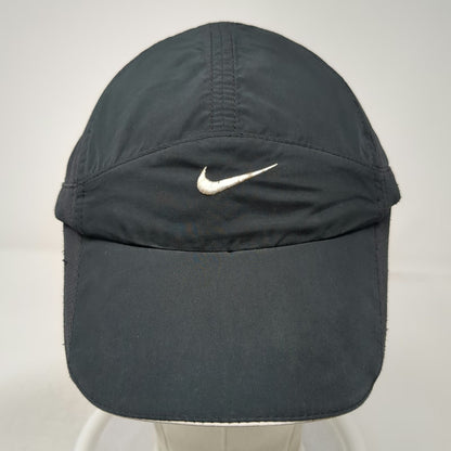 Nike Baseball Cap Black One Size Dri-Fit Mesh Adjustable Strapback Running Hat