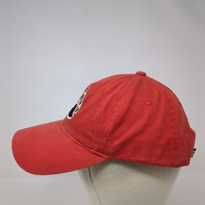 Bear Paw Slideback Hat Red OSFA Adjustable Embroidered Pacific Headwear