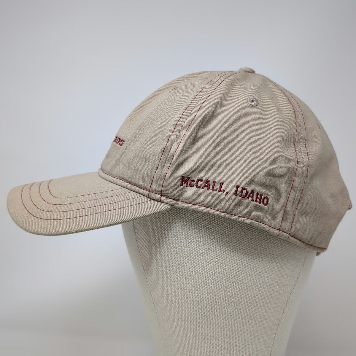 Pukka Baseball Cap Beige One Size Jug Mountain Ranch McCall Idaho Golf Hat