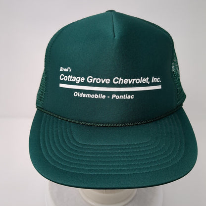 Brad's Cottage Grove Chevrolet Inc Rope Trucker Hat Green OSFA Mesh Back
