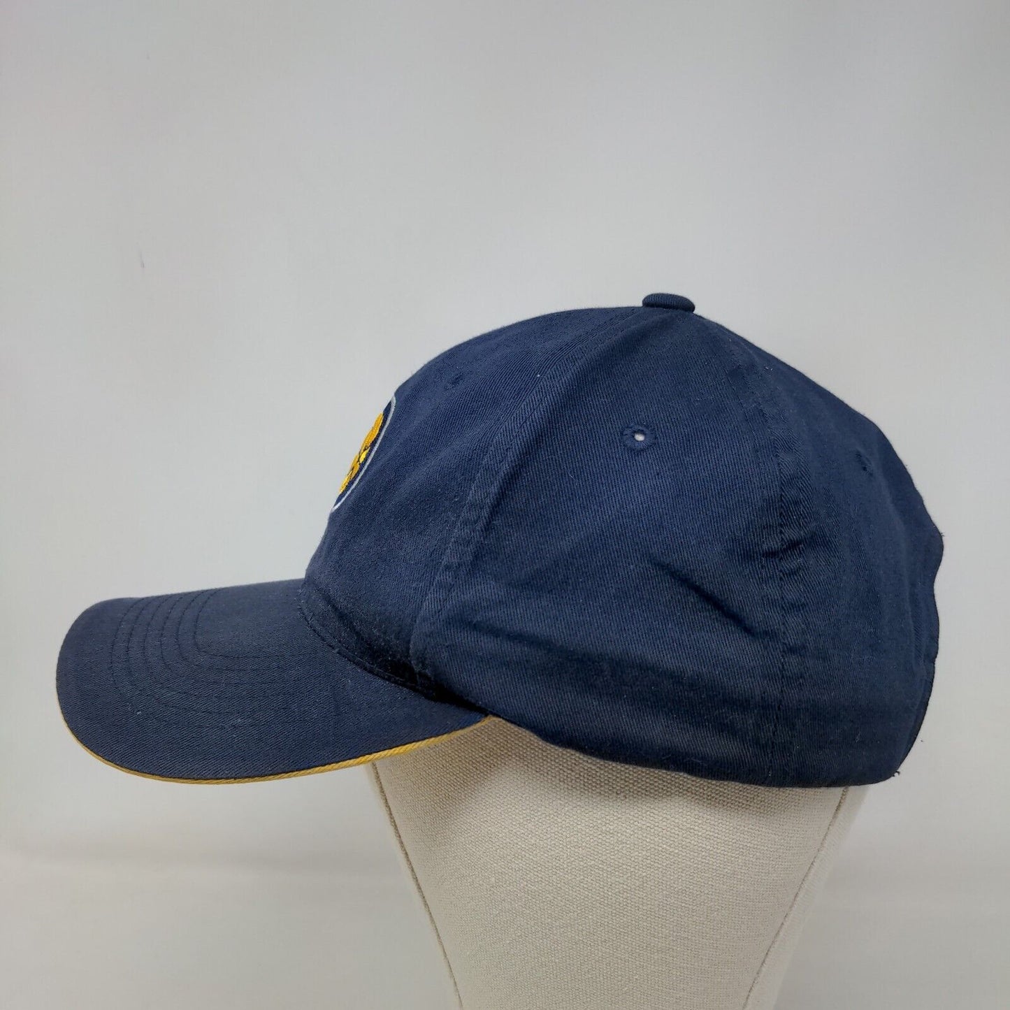 Main Gate Men's Strapback Hat Blue OSFM Embroidered Indiana Pacers Logo