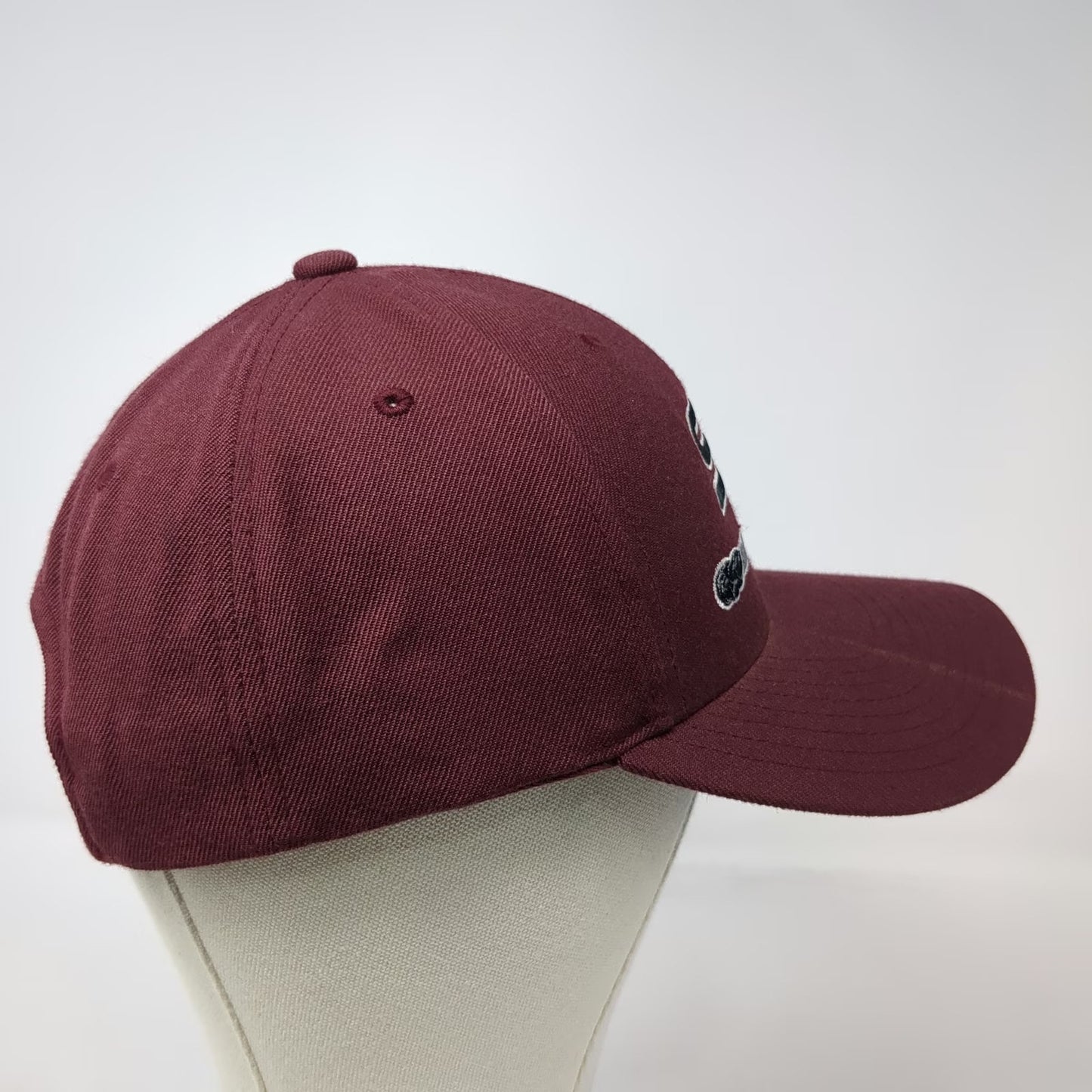 Yupoong Snapback Hat Red One Size SDP LLC Structured Wool Blend Baseball Cap