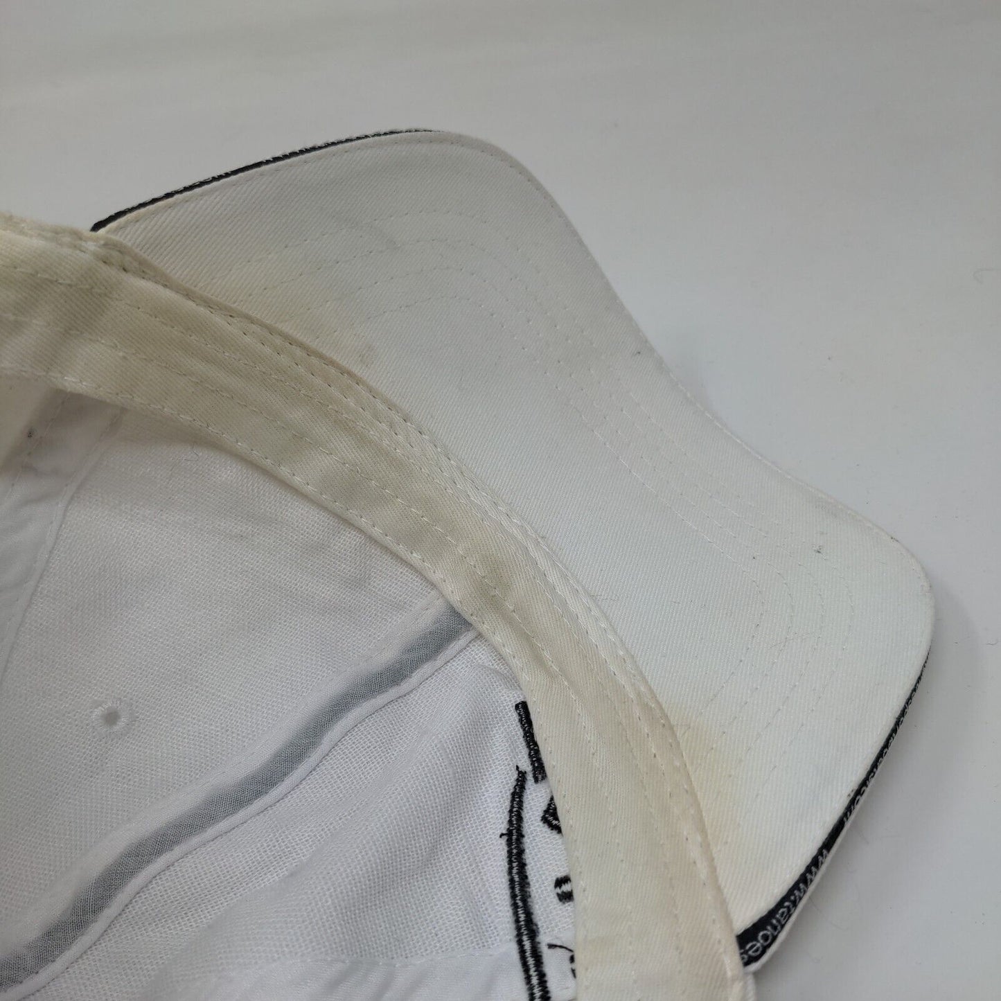 Tahoe Strapback Hat White One Size Embroidered Adjustable 6 Panel
