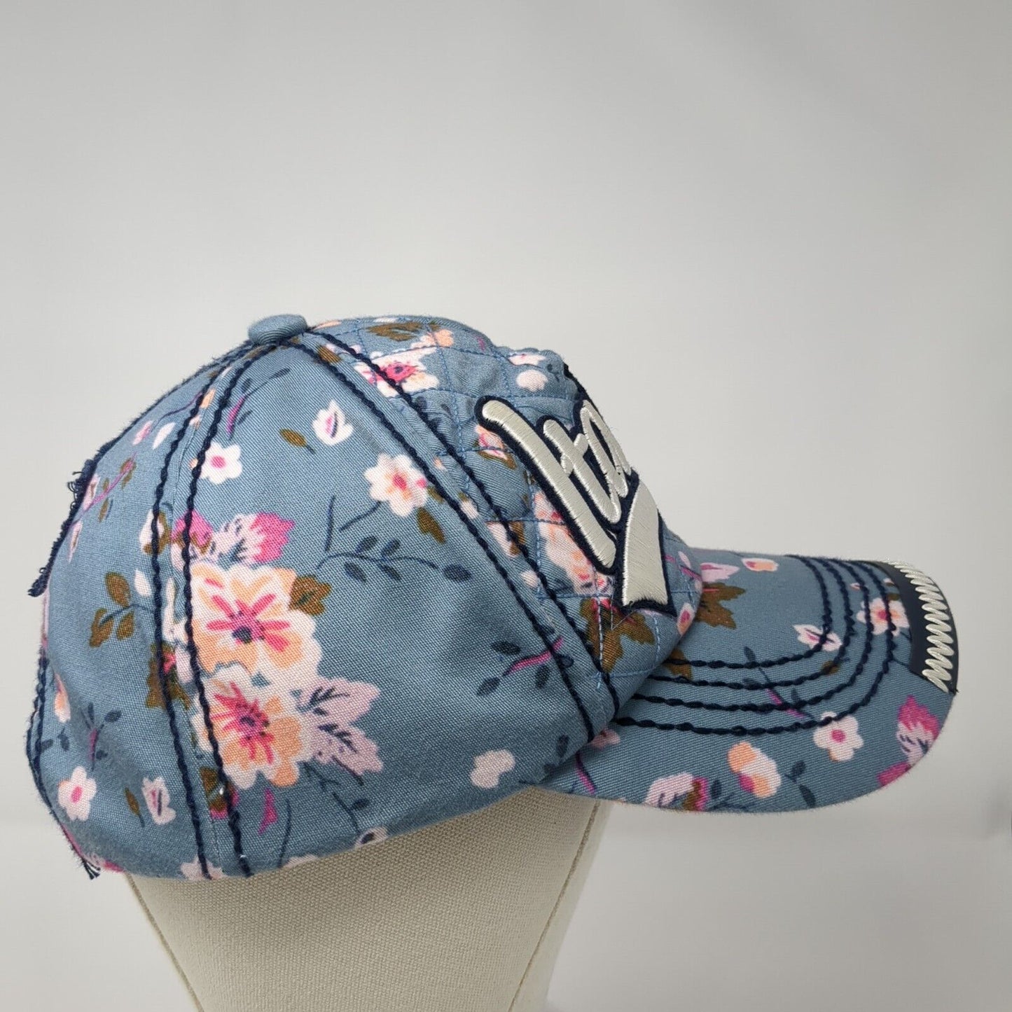 Italia by Robin Ruth Snapback Hat Multicolor OS Adjustable Embroidered Floral