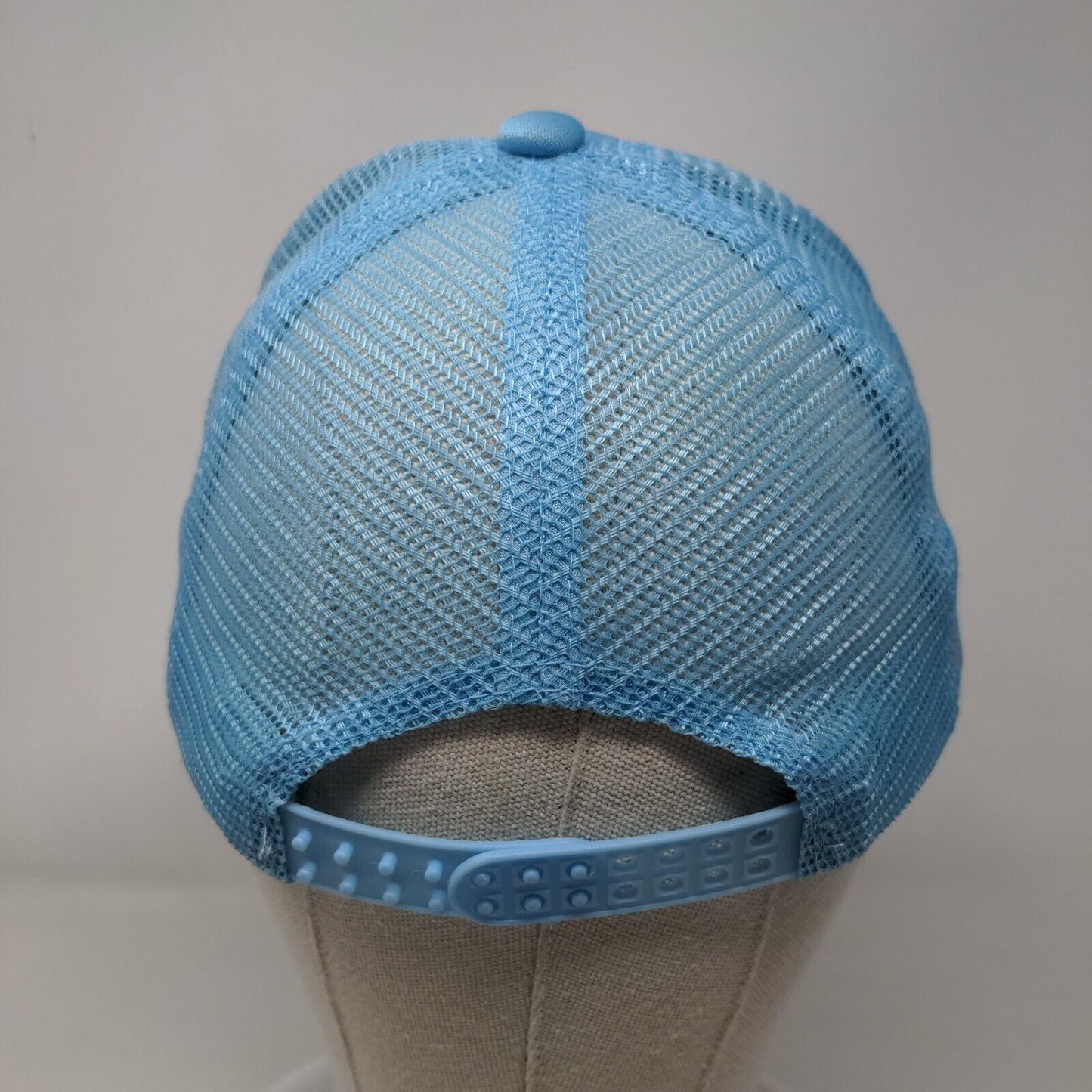 Nadie Como Dios Snapback Mesh Back Trucker Hat Blue One Size Breathable