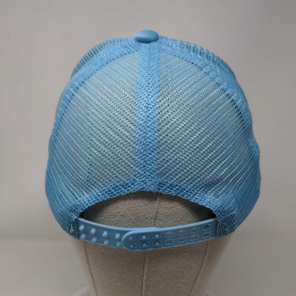 Nadie Como Dios Snapback Mesh Back Trucker Hat Blue One Size Breathable