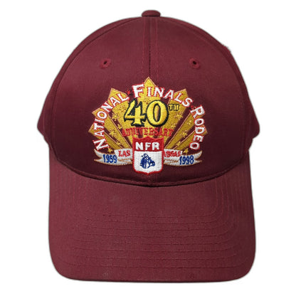 Rodeo America Snapback Red OSFM National Finals Rodeo NFR 40th Anniversary hat