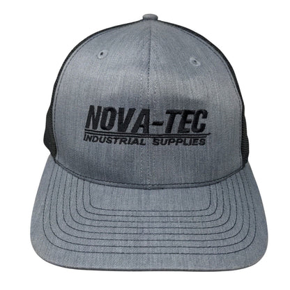 Nova-Tec Induistrial Supplies Snapback Trucker Hat Gray OS Mesh Back Richardson