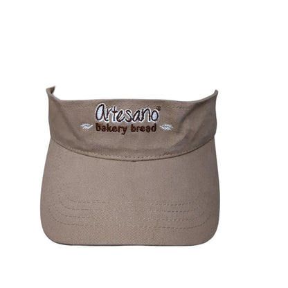 Artesano Bakery Bread Strapback Sun Visor Cap Tan OS Adjustable Cap America