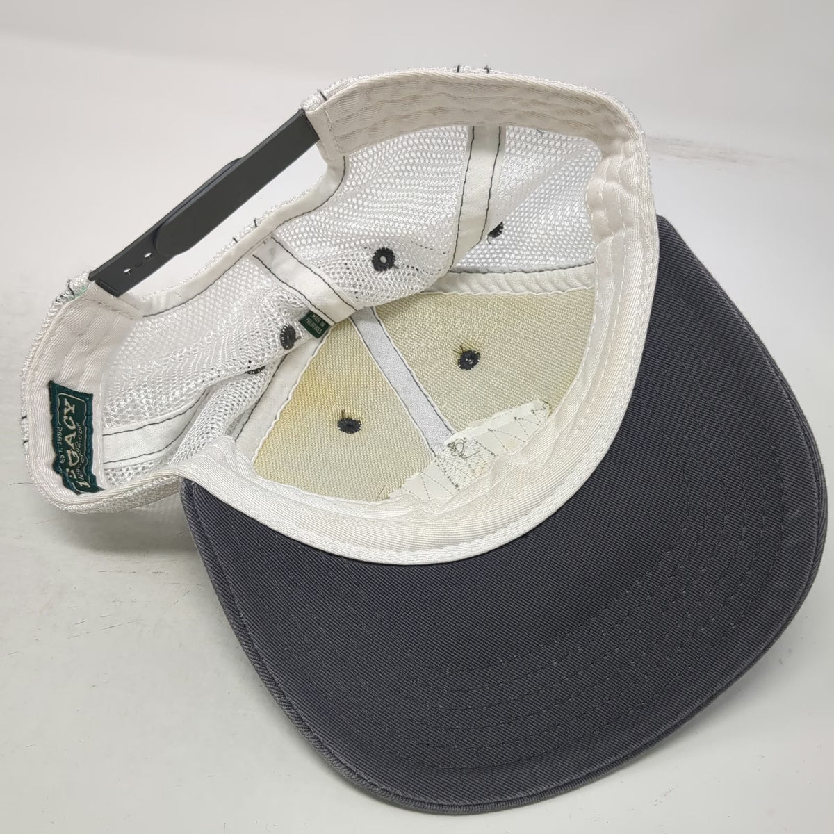Legacy Trucker Hat Gray White One Size Redfish Lake Lodge Moose Snapback Mesh