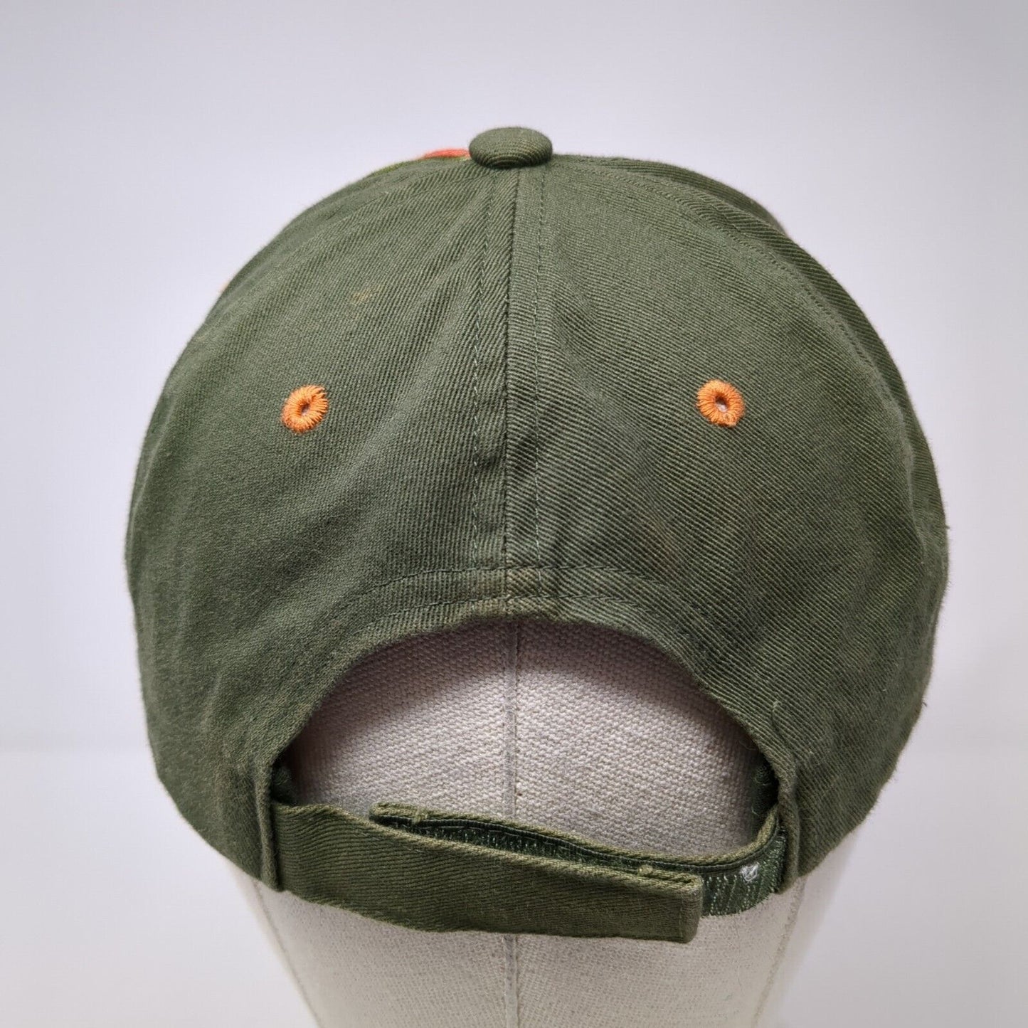 Gamakatsu Strapback Hat Green One Size Adjustable Embroidered 6 Panel