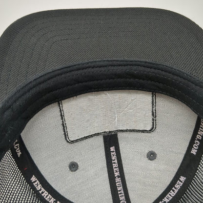 Westrek Trucker Hat Black One Size Snapback Mesh Back Deer Patch Hunting