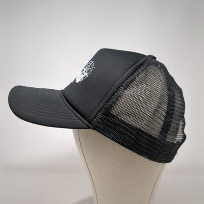 Intrepid Clothing Co. Snapback Trucker Hat Black OSFA Adjustable Mesh Back Rope