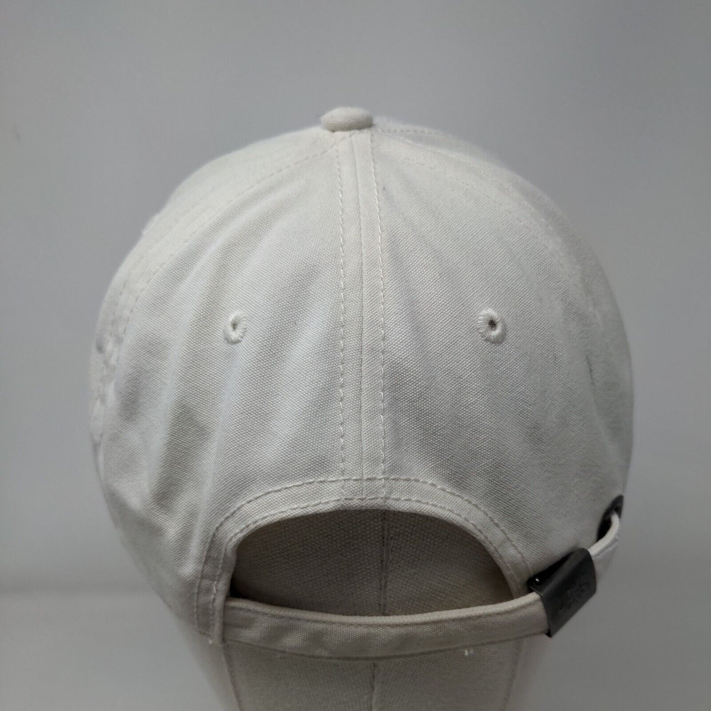 The North Face Slideback Hat Cream One Size Adjustable Embroidered 6 Panel