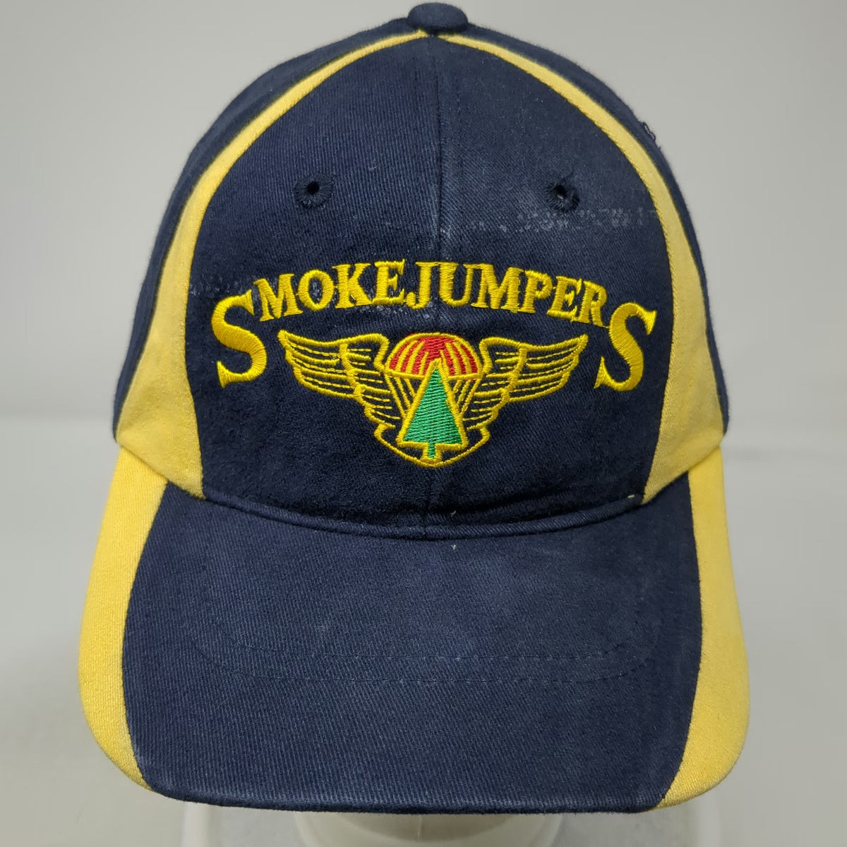 Smokejumpers Baseball Cap Blue One Size Embroidered Parachute Logo Cotton Hat
