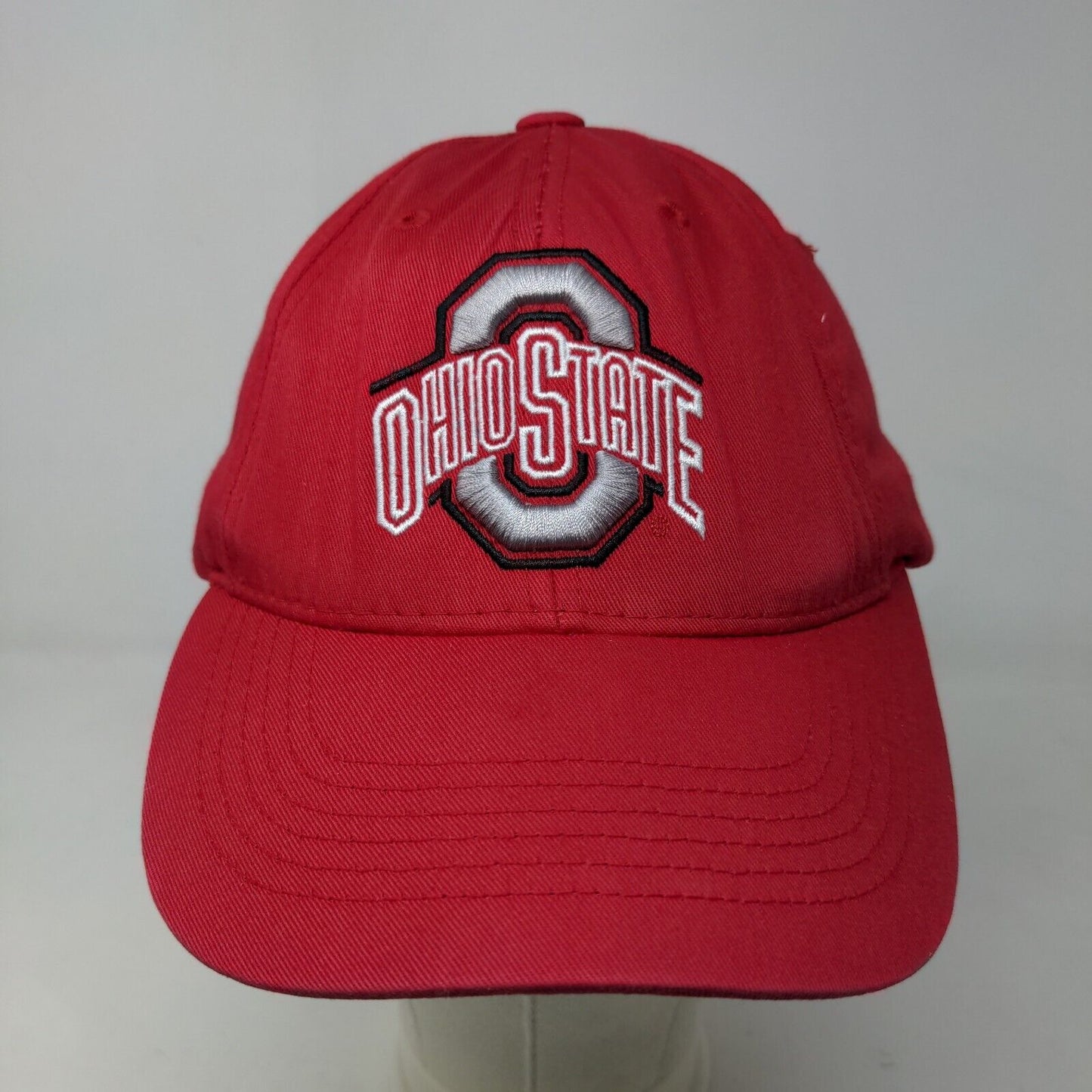 Ohio State University Buckeyes Men's Strapback Hat Red Size OS Embroidered Logo