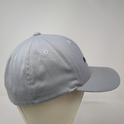 Richardson Baseball Cap Gray M Fitted RapidHot Embroidered Logo Curved Brim Hat