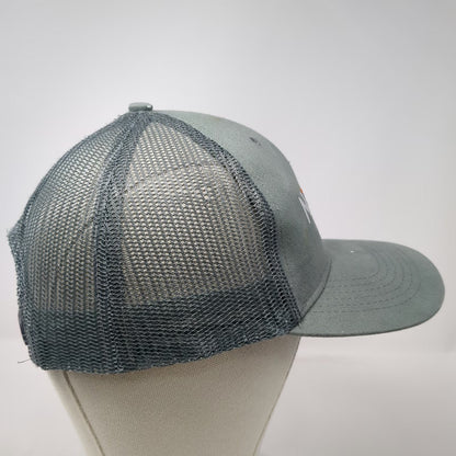 Hit Trucker Hat Gray One Size NexGen Embroidered Logo Mesh Back Snapback Cap