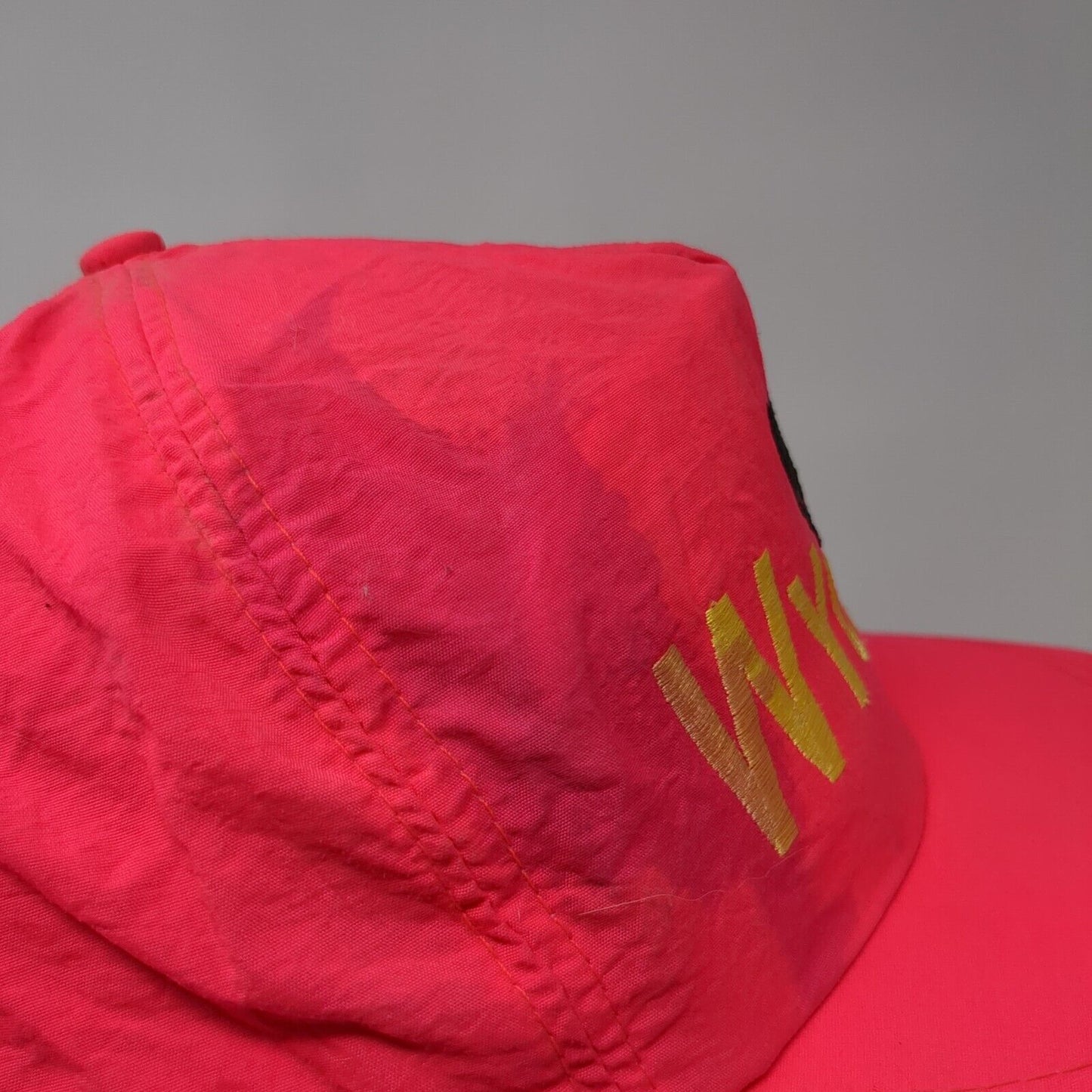 Wyoming Snapback Hat Pink OS Adjustable Embroidered Great Mountain West Supply