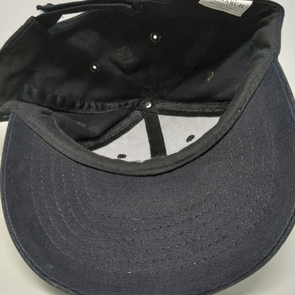 Monarch Baseball Cap Black OSFM Wyoming Downs Horse Racing Logo Strapback Hat