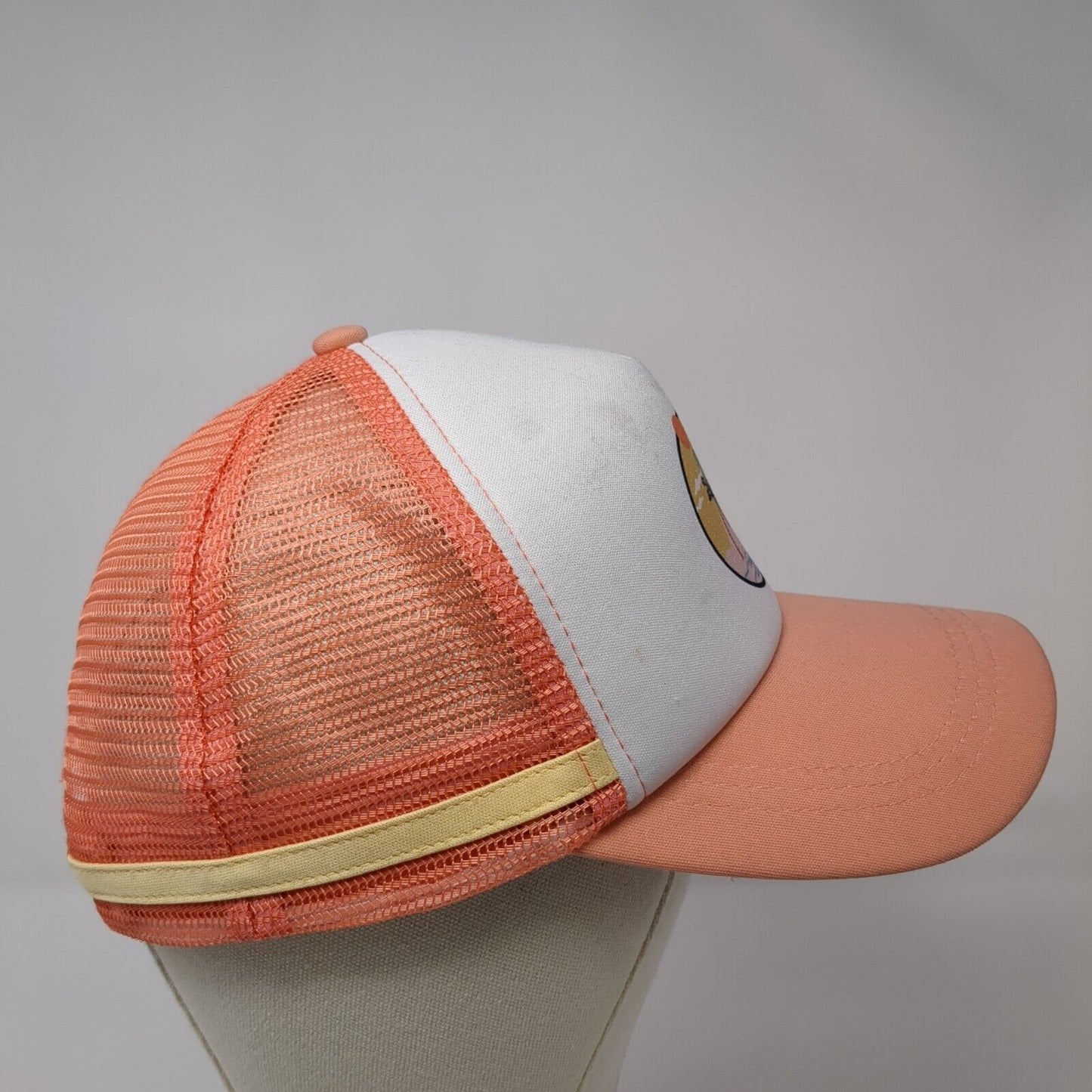 Tropical Palm Tree Snapback Trucker Hat Multicolor One Size Mesh Back ROXY