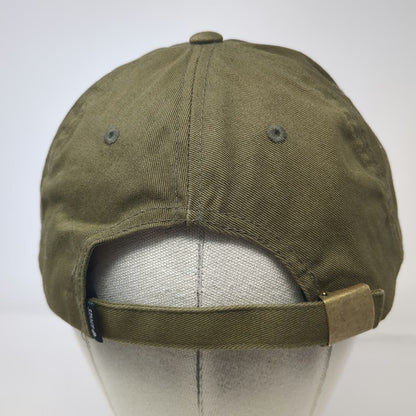 Stance Baseball Cap Green One Size Slideback Embroidered Flower Smiley Hat
