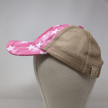 American Flag Strapback Trucker Hat Multi Kids Mesh Back Ponytail