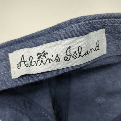 Alvin's Island Destin FL Blue Baseball Cap One Size Hat American Flag Oars 1984
