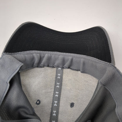 Under Armour Fitted Hat Gray MD/LG Embroidered Logo Solid 6 Panel