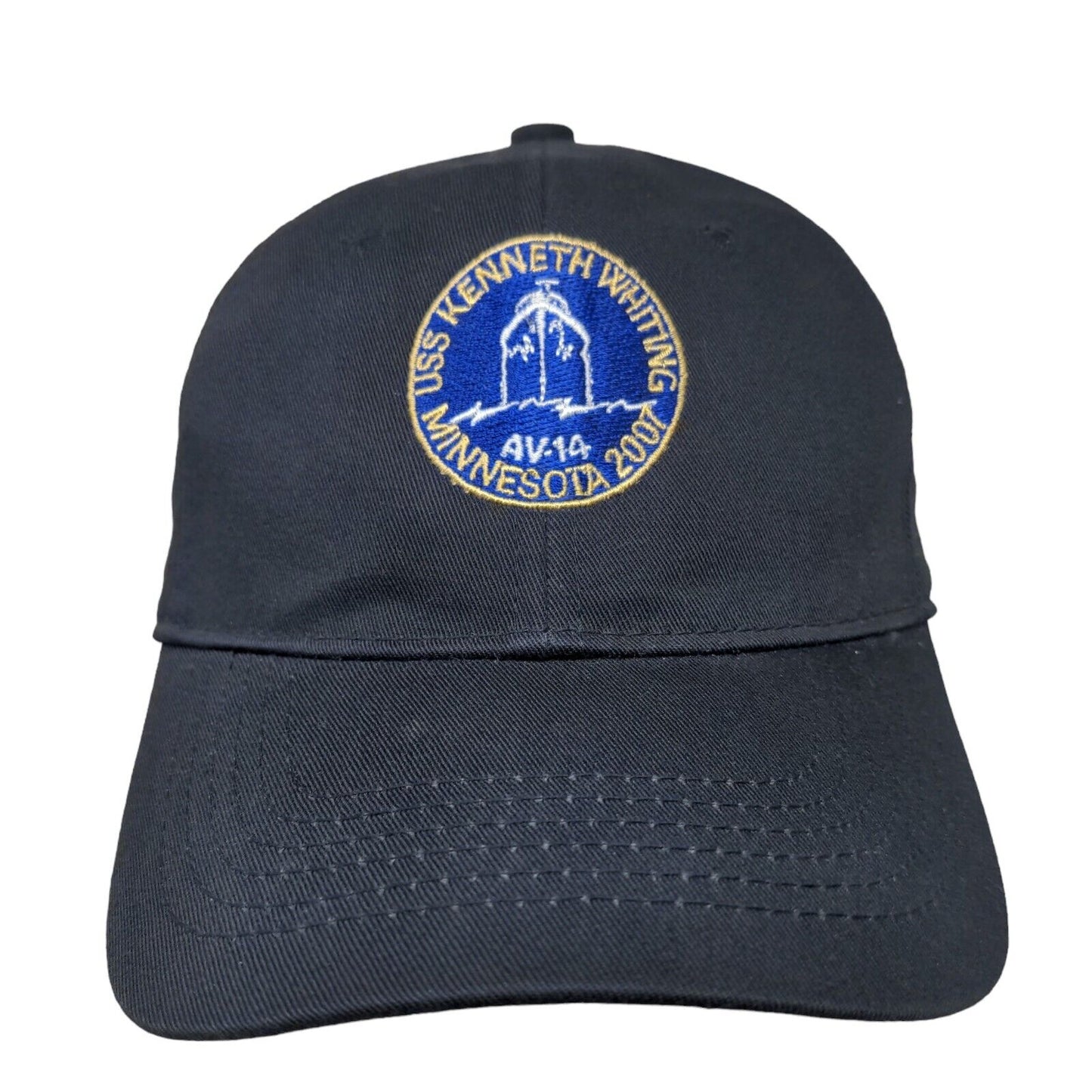 USS Kenneth Whiting Minnesota 2007 Slideback Hat Blue One Size Page & Tuttle