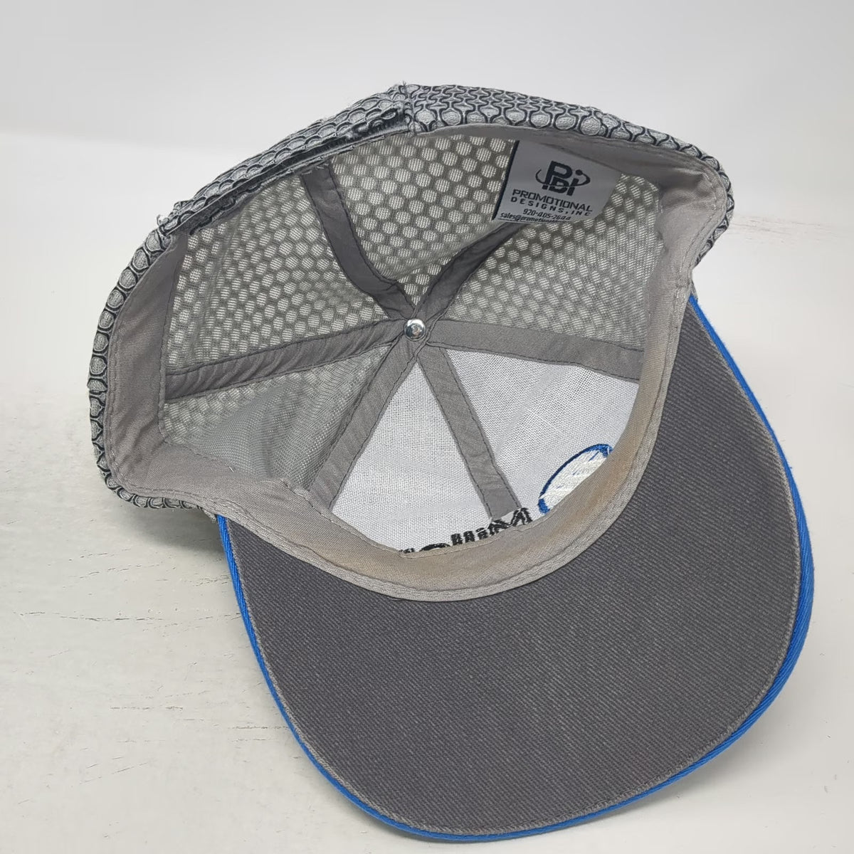 Promotional Designs Inc Baseball Cap Gray One Size Miller Electric Mesh Back Hat