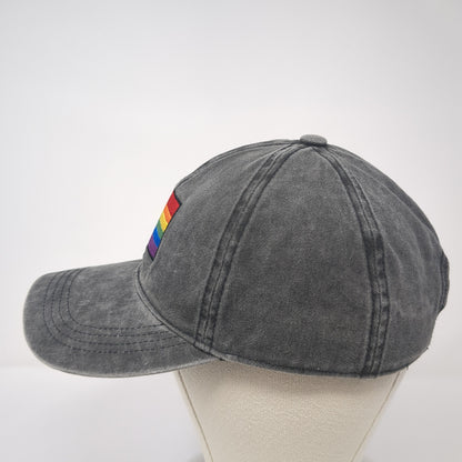 Rainbow Pride Slideback Hat Gray One Size Adjustable David And Young